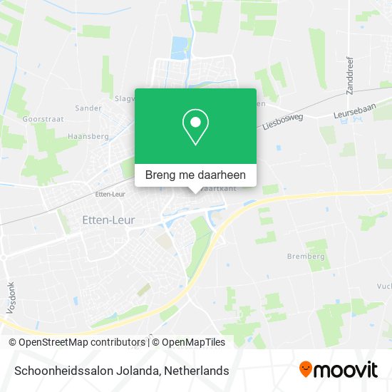Schoonheidssalon Jolanda kaart