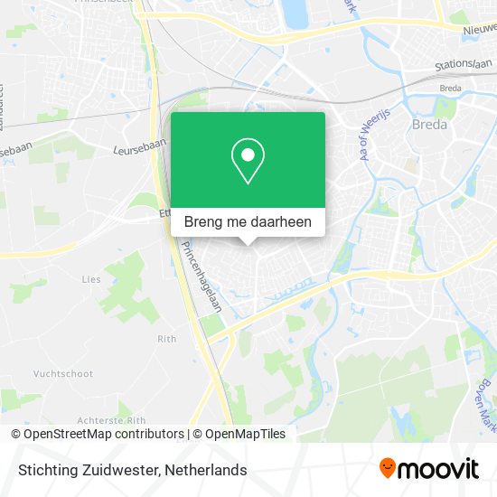 Stichting Zuidwester kaart