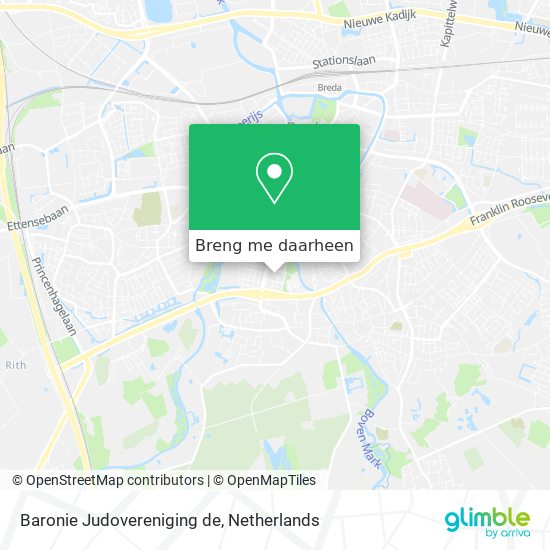 Baronie Judovereniging de kaart