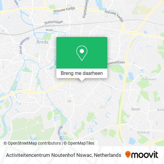 Activiteitencentrum Noutenhof Nswac kaart