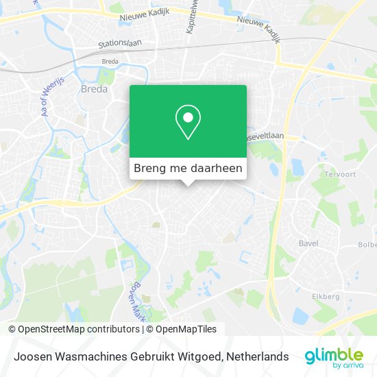 Joosen Wasmachines Gebruikt Witgoed kaart