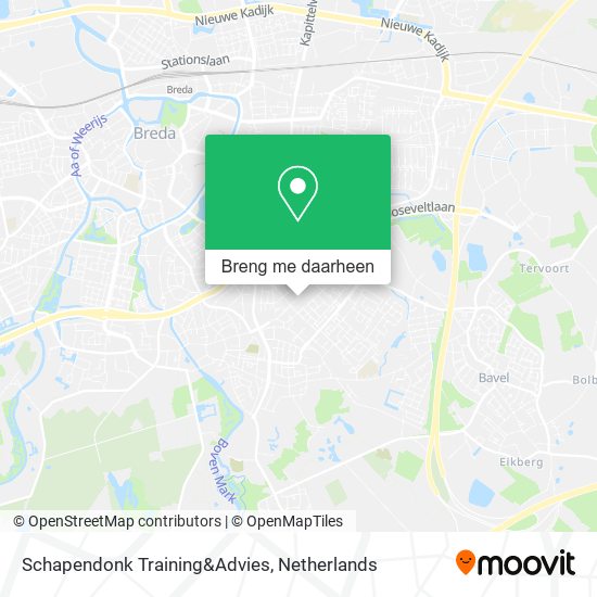 Schapendonk Training&Advies kaart