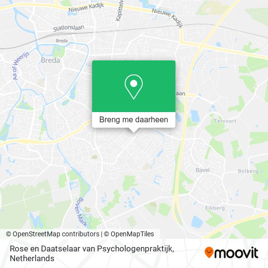 Rose en Daatselaar van Psychologenpraktijk kaart