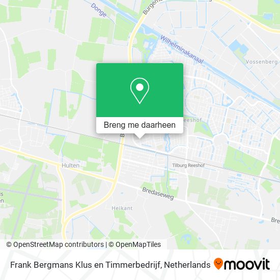 Frank Bergmans Klus en Timmerbedrijf kaart