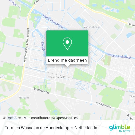 Trim- en Wassalon de Hondenkapper kaart