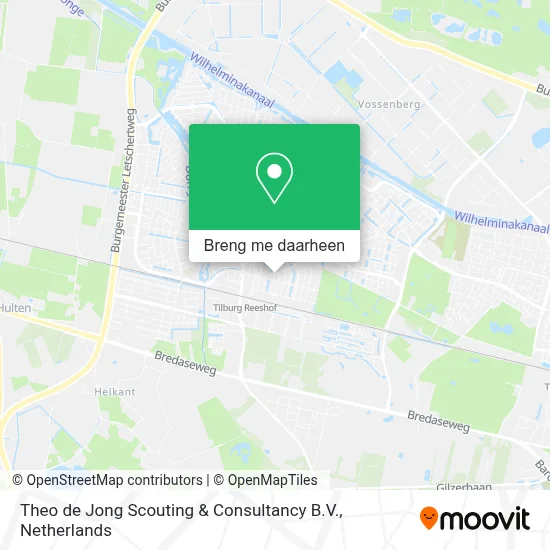 Theo de Jong Scouting & Consultancy B.V. kaart