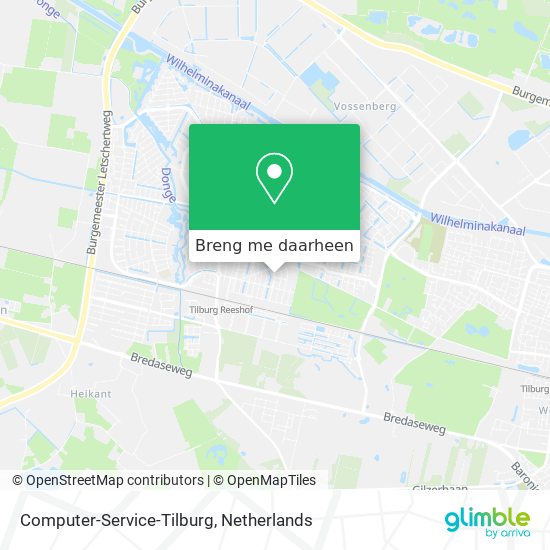 Computer-Service-Tilburg kaart