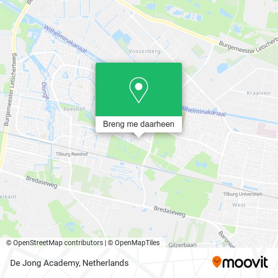 De Jong Academy kaart