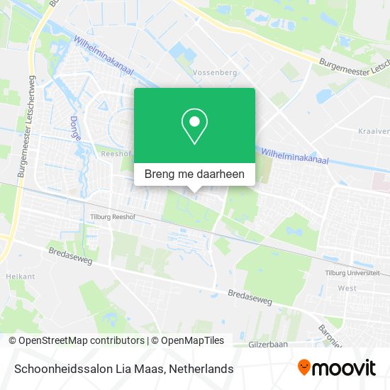 Schoonheidssalon Lia Maas kaart