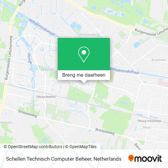 Schellen Technisch Computer Beheer kaart