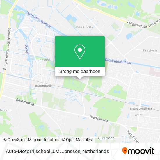 Auto-Motorrijschool J.M. Janssen kaart