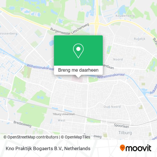 Kno Praktijk Bogaerts B.V. kaart