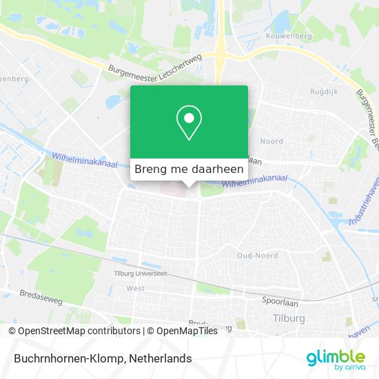 Buchrnhornen-Klomp kaart