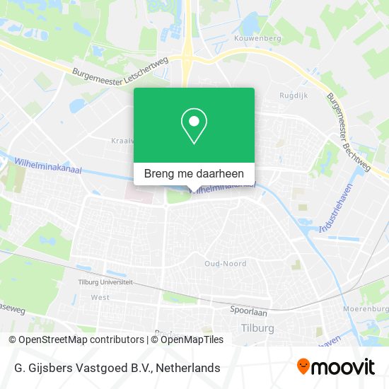 G. Gijsbers Vastgoed B.V. kaart