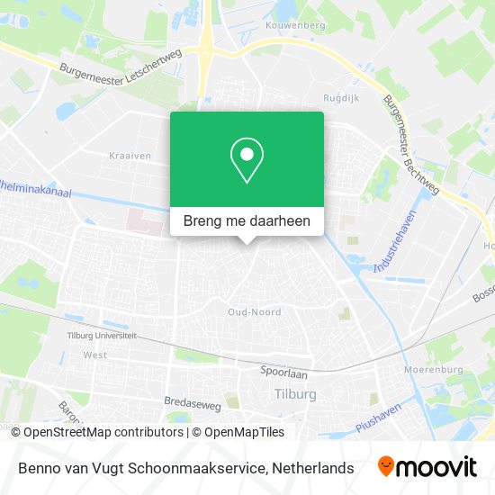 Benno van Vugt Schoonmaakservice kaart