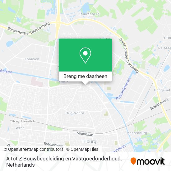 A tot Z Bouwbegeleiding en Vastgoedonderhoud kaart