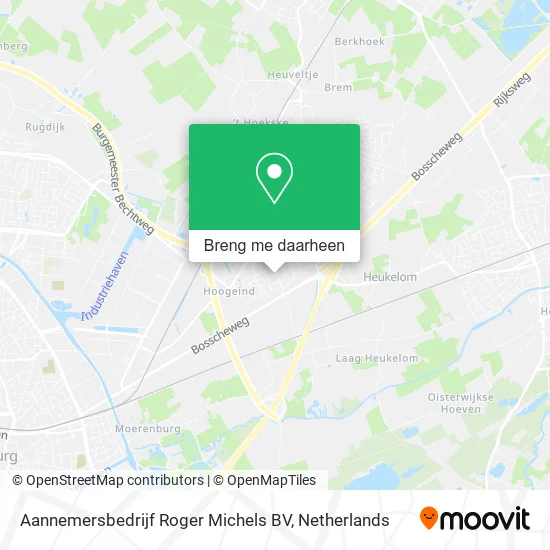 Aannemersbedrijf Roger Michels BV kaart
