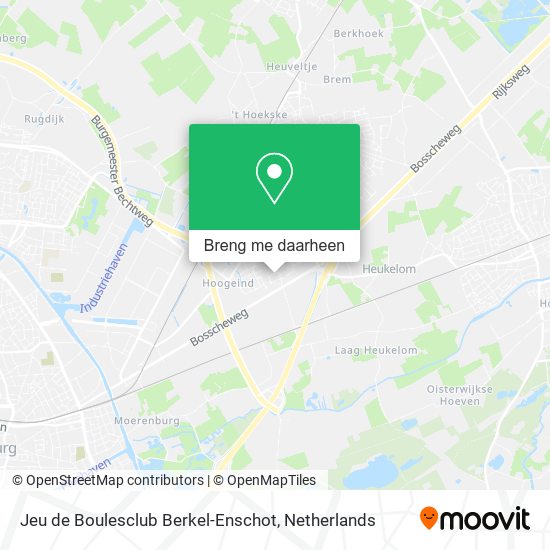 Jeu de Boulesclub Berkel-Enschot kaart