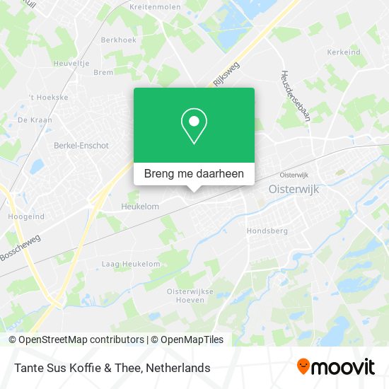 Tante Sus Koffie & Thee kaart