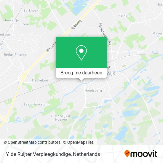 Y. de Ruijter Verpleegkundige kaart
