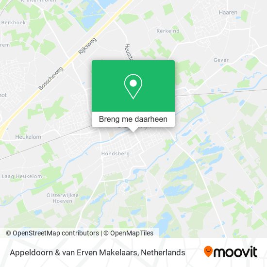 Appeldoorn & van Erven Makelaars kaart