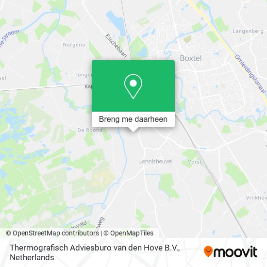 Thermografisch Adviesburo van den Hove B.V. kaart