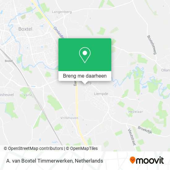 A. van Boxtel Timmerwerken kaart