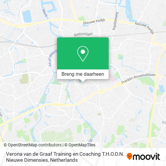 Verona van de Graaf Training en Coaching T.H.O.D.N. Nieuwe Dimensies kaart