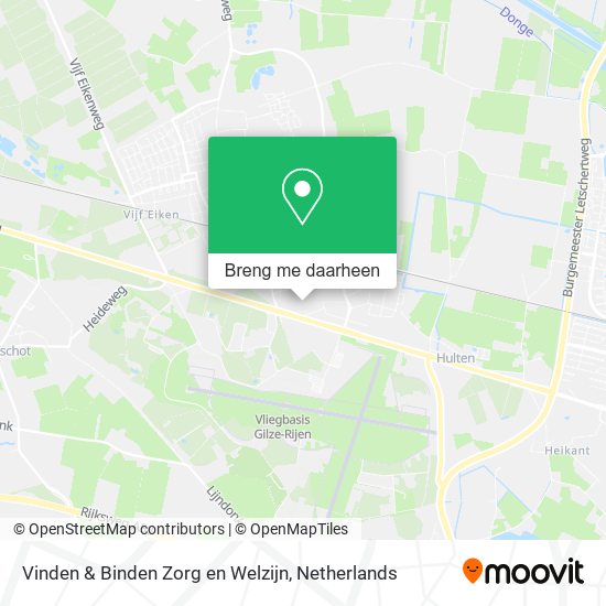 Vinden & Binden Zorg en Welzijn kaart