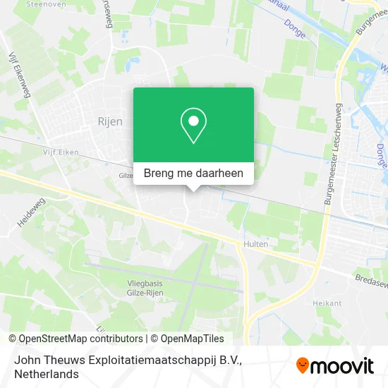 John Theuws Exploitatiemaatschappij B.V. kaart