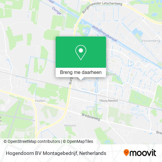 Hogendoorn BV Montagebedrijf kaart