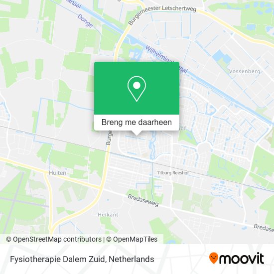 Fysiotherapie Dalem Zuid kaart