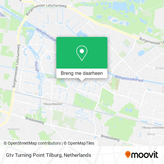 Gtv Turning Point Tilburg kaart