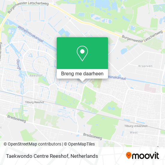 Taekwondo Centre Reeshof kaart