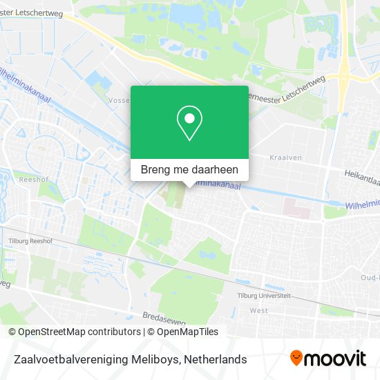 Zaalvoetbalvereniging Meliboys kaart
