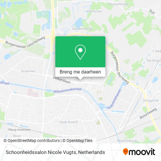 Schoonheidssalon Nicole Vugts kaart