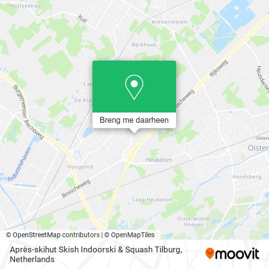Après-skihut Skish Indoorski & Squash Tilburg kaart