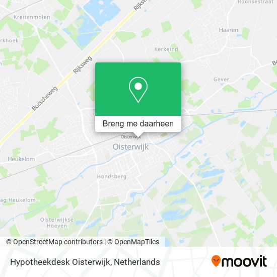 Hypotheekdesk Oisterwijk kaart