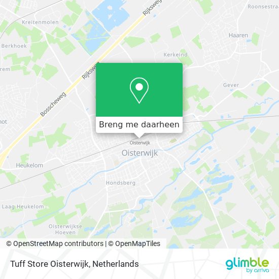 Tuff Store Oisterwijk kaart