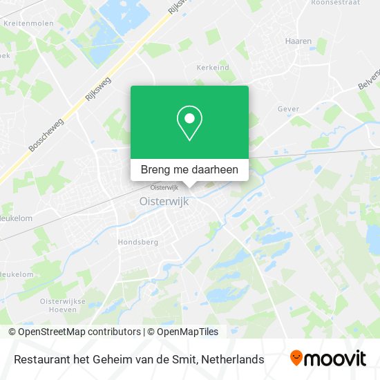Restaurant het Geheim van de Smit kaart