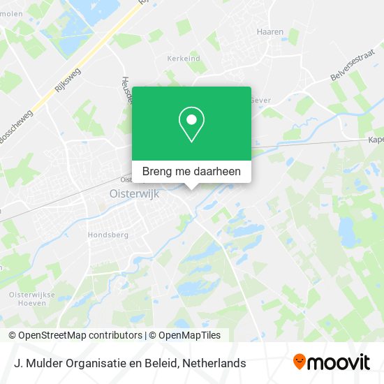 J. Mulder Organisatie en Beleid kaart