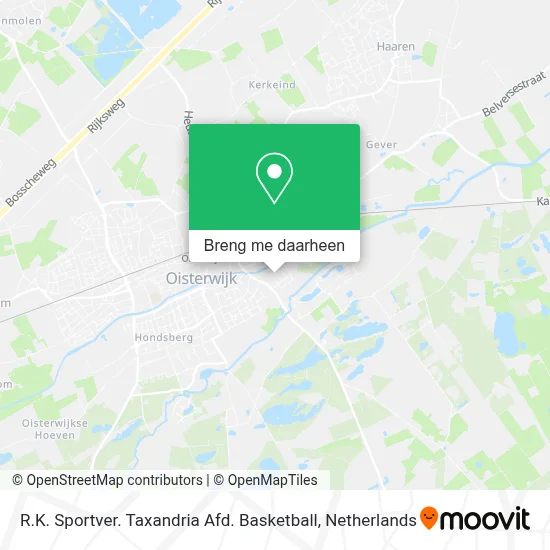 R.K. Sportver. Taxandria Afd. Basketball kaart