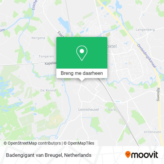 Badengigant van Breugel kaart
