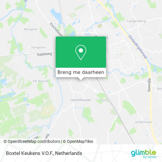 Boxtel Keukens V.O.F. kaart