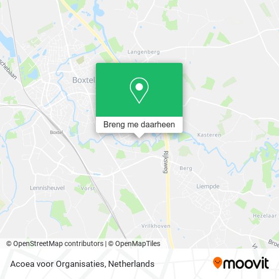 Acoea voor Organisaties kaart