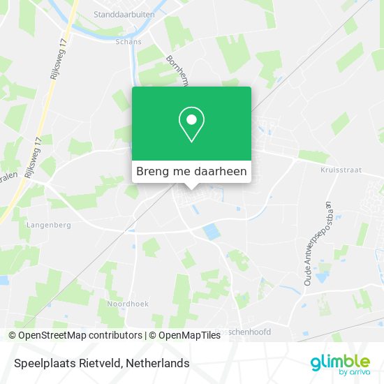 Speelplaats Rietveld kaart