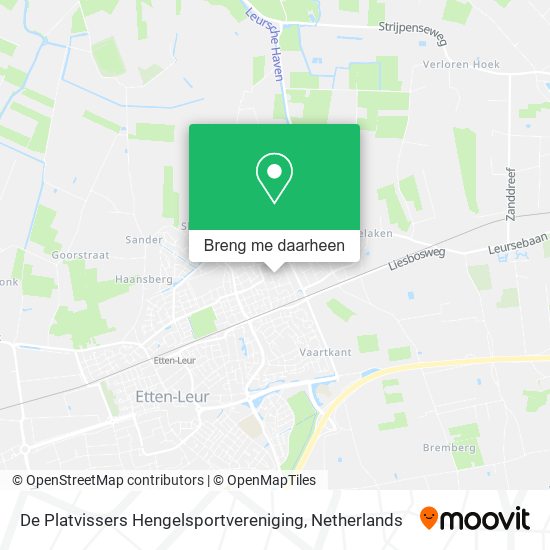 De Platvissers Hengelsportvereniging kaart