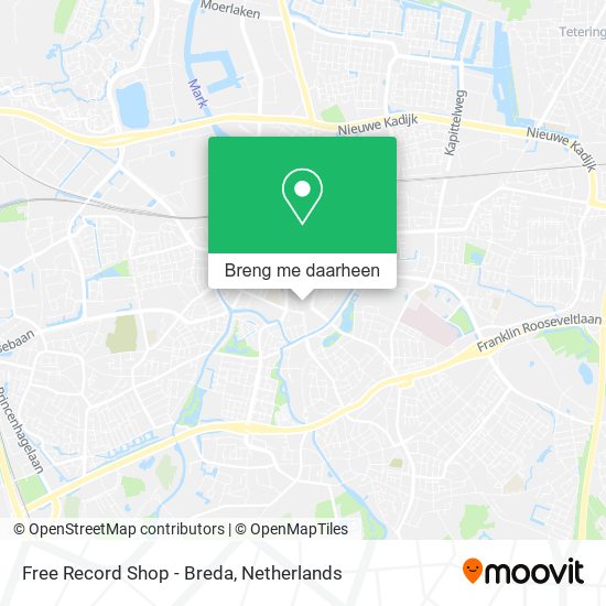 Free Record Shop - Breda kaart