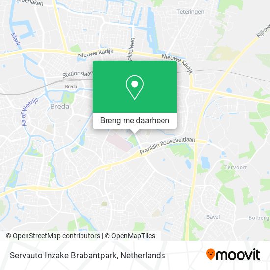 Servauto Inzake Brabantpark kaart