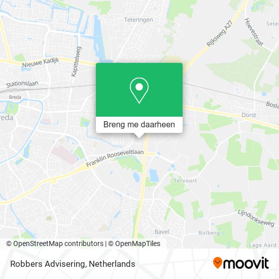 Robbers Advisering kaart